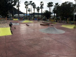 Instalaciones de skate en el parque