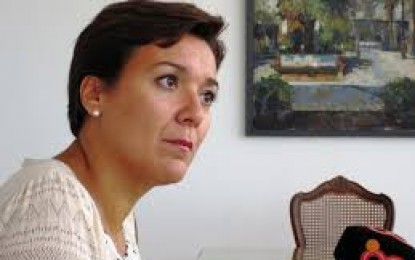 La alcaldesa de La Línea, Gemma Araujo, se muestra satisfecha con el sondeo de 8 Televisión y dice que le sirve para «seguir trabajando»