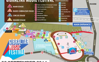 Publicación del plano del Festival de Música de Gibraltar