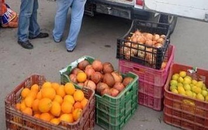 Nueva intervención de fruta procedente de la venta ambulante ilegal