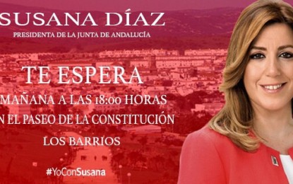Susana Díaz visita mañana Los Barrios para reunirse con empresarios de la comarca