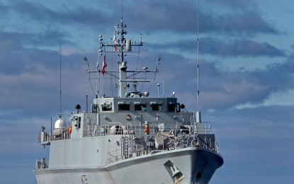 El buque cazaminas Bangor hace escala en Gibraltar