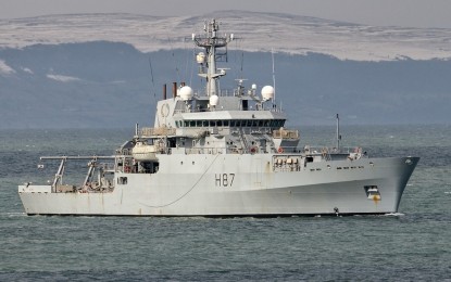 El buque oceanográfico HMS Echo medirá la profundidad de las aguas del puerto de Gibraltar