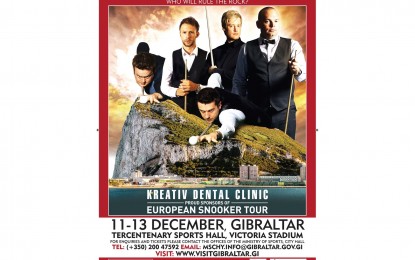 Gibraltar será la capital mundial del snooker del 9 al 13 de diciembre