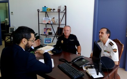Franco y el comisario provincial analizan la situación de la ciudad en materia de seguridad