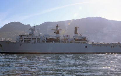 HMS Bulwark se prepara para el ejercicio Trident Juncture en Gibraltar