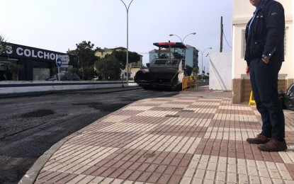 Asfaltado de un tramo de la calle Cartagena