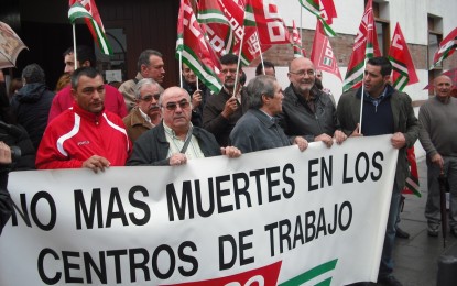 CCOO moviliza a sus delegados para protestar por los accidentes laborales