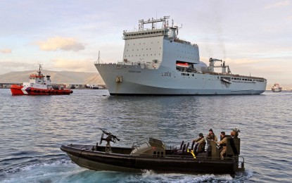 El buque anfibio RFA Mounts Bay atracará en Gibraltar para someterse a tareas de mantenimiento