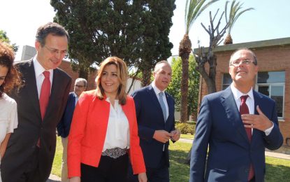 Acto por el 50 aniversario de la Refinería Gibraltar-San Roque de Cepsa, con la presencia de la presidenta de la Junta