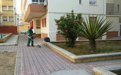 Trabajos intensivos de limpieza y jardinería en distintas zonas de la ciudad