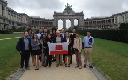Estudiantes gibraltareños visitan Bruselas