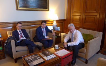 Picardo y García se reúnen con Alan Duncan, Ministro del Reino Unido para Europa y el continente americano