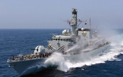 El HMS Monmouth hará hoy una breve parada en Gibraltar antes de partir hacia Oriente Medio