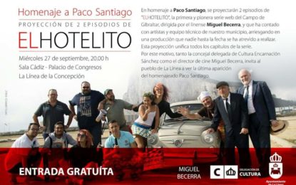 Homenaje a Paco Santiago y proyección de “El Hotelito”, mañana en el Palacio de Congresos