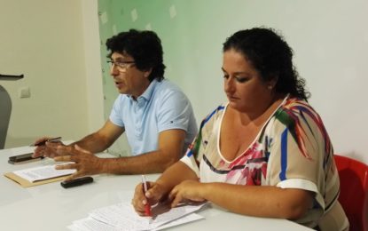 Miguel Tornay y Bettina Pérez presentaron las opciones que tiene La Línea de acogerse a las ayudas para zonas con necesidades de transformación social