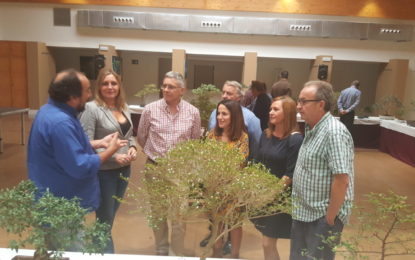 La vicepresidenta Pérez Custodio y el Alcalde de Castellar inauguran la exposición itinerante de bonsáis
