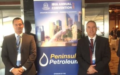 La Autoridad Portuaria de Gibraltar asiste a la Convención anual de IBIA en Singapur