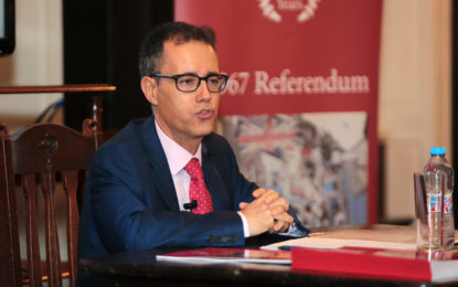 El Viceministro Principal elogia el trabajo ingente de preparación para los diferentes tipos de Brexit y destaca el grado de preparación de Gibraltar para cualquier eventualidad