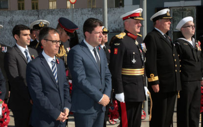 Gibraltar conmemora el domingo de la memoria y el día del armisticio