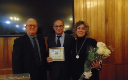 Loren Periáñez, Levi Attias y Ana León, socios de Honor de la Asociación ‘Mar del Sur’