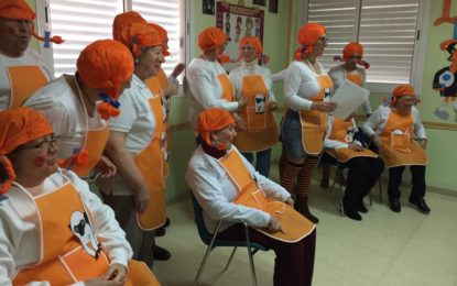 Franco asiste a la jornada de carnaval de la Asociación de Alzhéimer