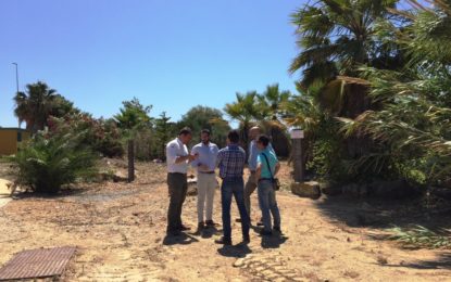 Franco supervisa el inicio de la remodelación de las zonas verdes del Parque Torrenueva