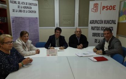 El PSOE de La Línea mantiene una reunión con la asociación ALDEPAMA