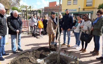 El alcalde participa en la plantación de 28 árboles en el Paseo de La Velada con motivo del Día del Árbol