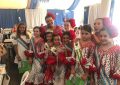 Fiesta infantil para la Reina, Gema Jimenez, y las damas en Caza y Pesca y Amigos de la Pilar