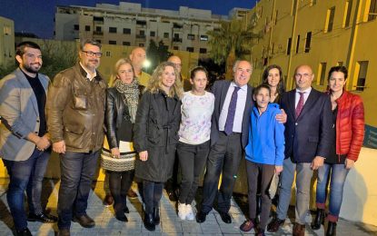 La Junta pone en funcionamiento la nueva iluminación de la plaza del Rosario, en Algeciras