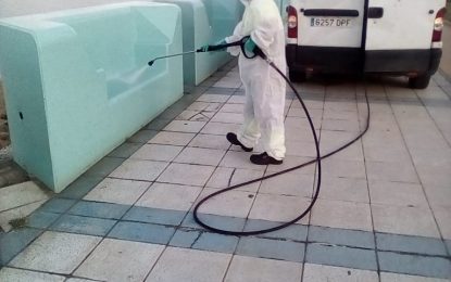 Ejecutados trabajos de desinfección en el Palacio de Congresos y el Paseo Marítimo de Poniente