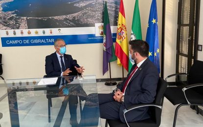 Primer encuentro de trabajo entre el Presidente de la Mancomunidad del Campo de Gibraltar y el nuevo Delegado del Estado en la Zona Franca de Cádiz