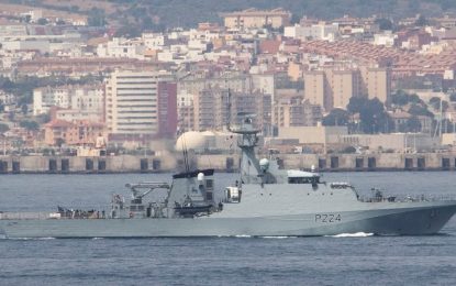 Vuelve el patrullero de alta mar HMS Trent a Gibraltar