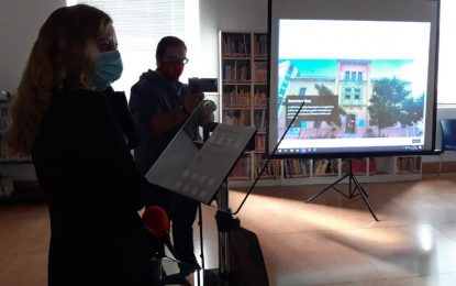 El alcalde ha participado esa mañana en la presentación de la nueva web de la Biblioteca Municipal “José Riquelme”