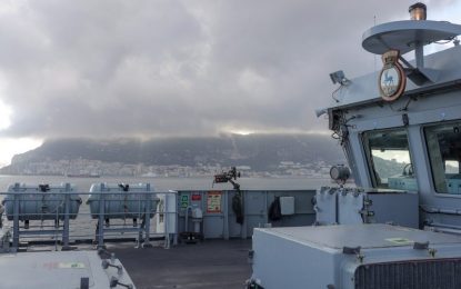 Vuelve el patrullero de alta mar HMS Trent desplegado en el Mediterráneo