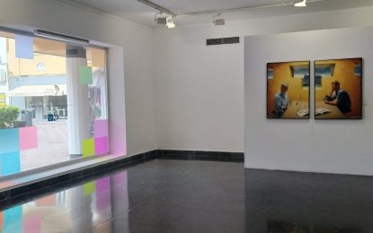 La Galería Manolo Alés expone hasta el 5 de marzo el díptico donado por Roberto González Fernández, ‘In Memorian M.A I -II’