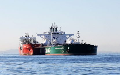 Shell completa su primer abastecimiento de Gas Natural Licuado a un barco en Gibraltar