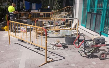 El PSOE de La Línea lamenta «las improvisaciones con que se han llevado a cabo las obras de peatonalización de la zona centro»