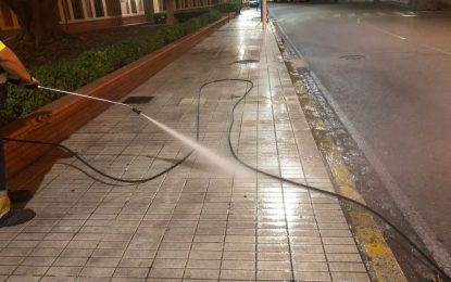 Los trabajos de desinfección de Limpieza se han desarrollado en los distritos de Calderón de la Barca y Manuel de Falla