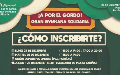 Mercados y  Comercio anima a participar en la  III Gincana navideña ‘A por el gordo!’ que repartirá este martes mil euros en premios y recogerá productos para Solidarios con los niños