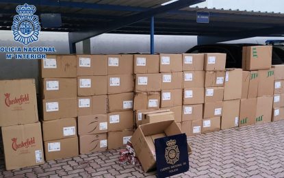 La Policía Nacional detiene a once personas, e interviene 24500 cajetillas de contrabando en La Línea