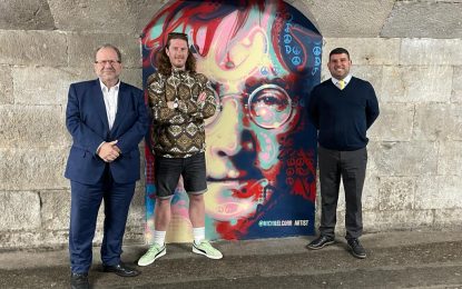 Gibraltar añade un retrato de John Lennon en el Túnel de Landport a su arte urbano