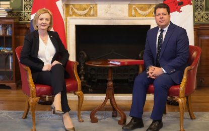 Picardo y Truss repasan los avances en las negociaciones del acuerdo RU-UE sobre Gibraltar