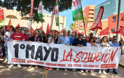 Satisfacción en las centrales sindicales tras la manifestación de ayer en Algeciras