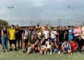 El alcalde y miembros de la Balona asisten a un partido de fútbol con menores integrantes del programa de Asuntos Sociales  ‘Somos La Línea’