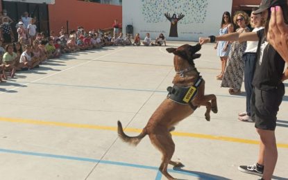 La Policía Local concluye su programa “Unidad Canina” incluida en la Oferta Educativa con gran satisfacción de los centros
