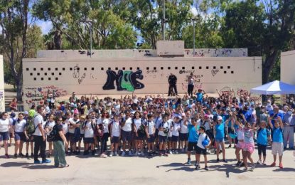 Alumnos de varios centros educativos han participado hoy en los actos organizados en el parque Princesa Sofía con motivo del Día Mundial del Medio Ambiente