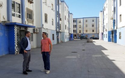 El alcalde supervisa las actuaciones del VI Plan de Asfaltado en San Bernardo