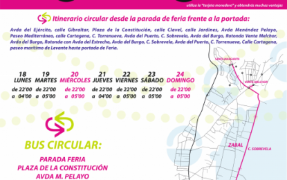 Movilidad confirma la ampliación del recorrido de las líneas en autobús para dar cobertura a Atunara, Junquillos, Zabal y Santa Margarita durante la feria
